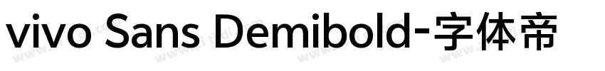 vivo Sans Demibold字体转换